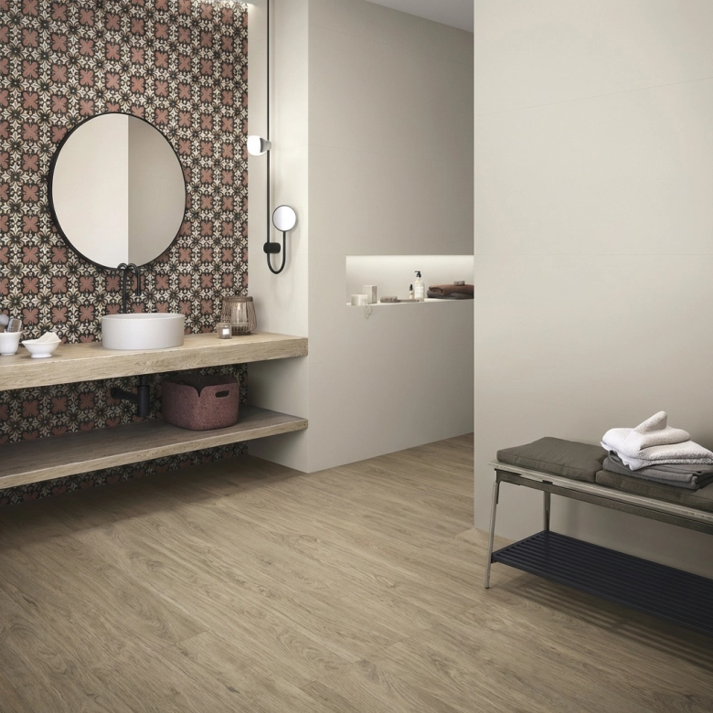 Carrelage sol effet carreaux de ciment Fancy Daisy day 15x15 cm