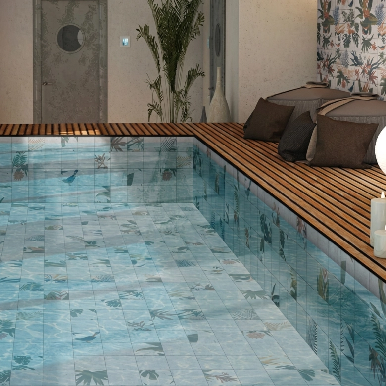 Carrelage sol et mur Bali white 20x20 cm