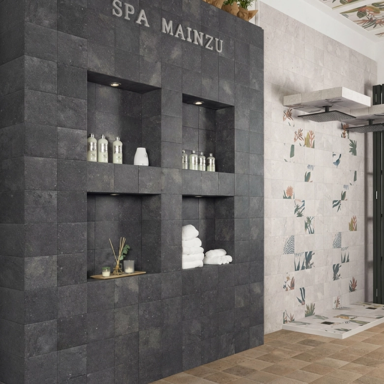 Carrelage sol et mur Bali lava 20x20 cm