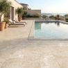Carrelage sol extérieur effet Travertin Tivertino terre R10 3060 cm