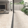 Carrelage sol extérieur effet pierre Travertin TravertiNova corda 60x120 cm R11