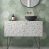 Carrelage sol hexagonal Arsenal aqua 2327 cm