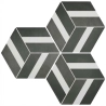 Carrelage sol hexagonal Arsenal Bari black 2327 cm