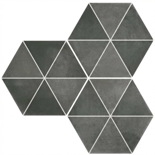 Carrelage sol hexagonal Arsenal Capri black 2327 cm