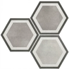 Carrelage sol hexagonal Arsenal Pisa grey 2327 cm
