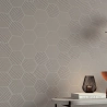 Carrelage sol hexagonal Bird cube taupe 1416 cm