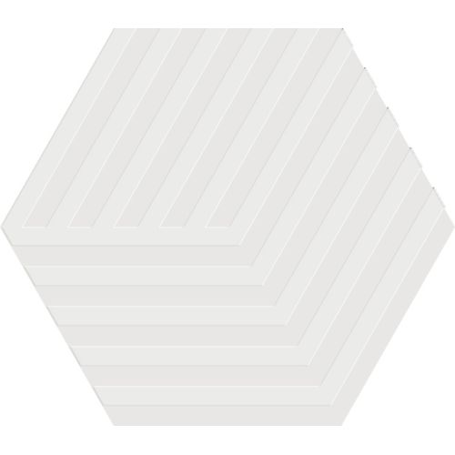 Carrelage sol hexagonal Bird cube white 14x16 cm