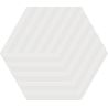 Carrelage sol hexagonal Bird cube white 14x16 cm