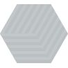 Carrelage sol hexagonal Bird cube pearl 14x16 cm