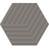 Carrelage sol hexagonal Bird cube grey 14x16 cm