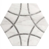 Carrelage sol hexagonal Pollença gris 28.5x33 cm