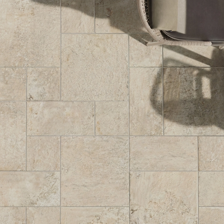 Carrelage sol extérieur effet pierre Abbaye burgos R11 5050