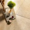Carrelage sol extérieur effet pierre travertin Pianosa terre R10 90x90 cm