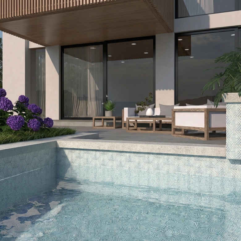 Carrelage sol hexagonal San Marin Lazaretto 21x25 cm