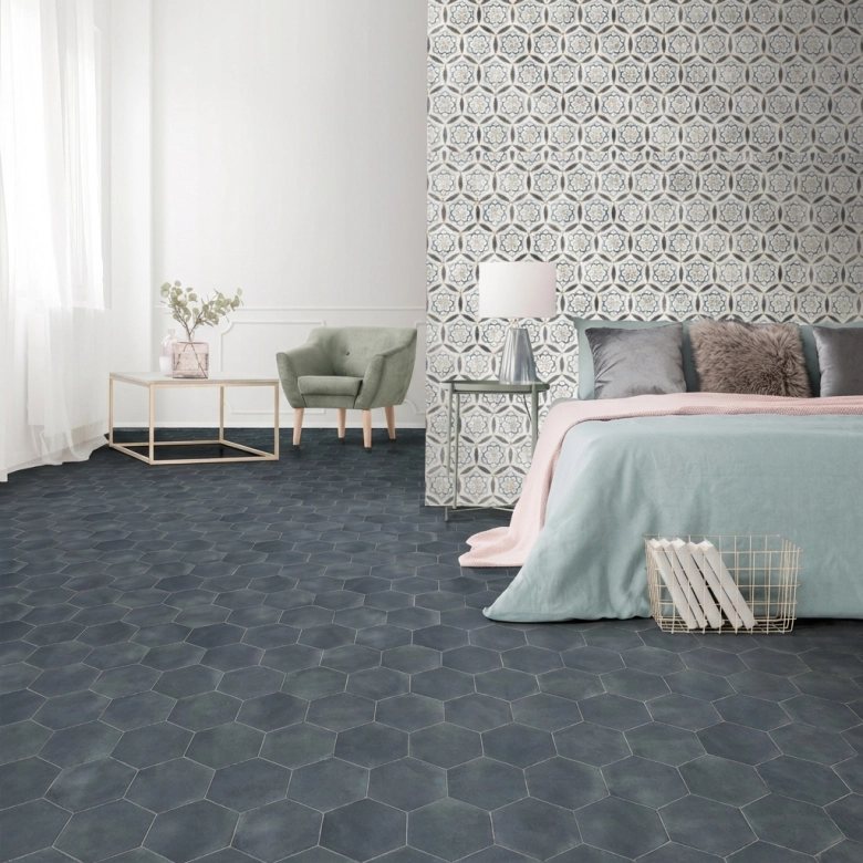 Carrelage sol hexagonal San Marin Sassani 21x25 cm