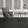 Carrelage sol hexagonal San Marin noir21x25 cm