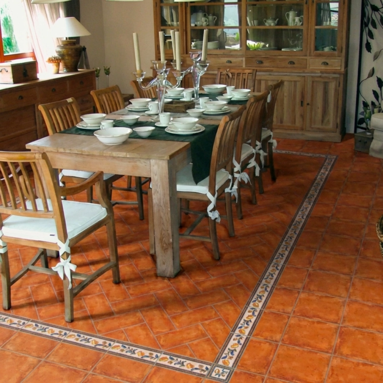 Carrelage sol traditionnel Colonial cuero 33,1533,15 cm