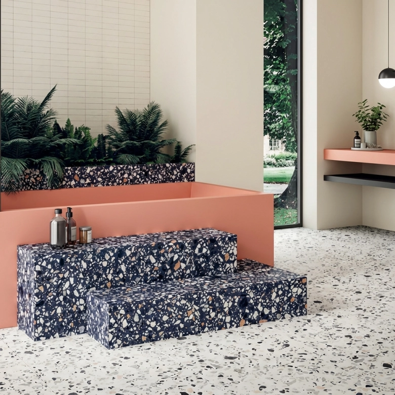 Carrelage sol effet terrazzo Balcone giudecca 60x120 cm