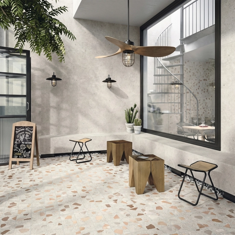 Carrelage effet Terrazzo Venetianbeige 60x120 cm
