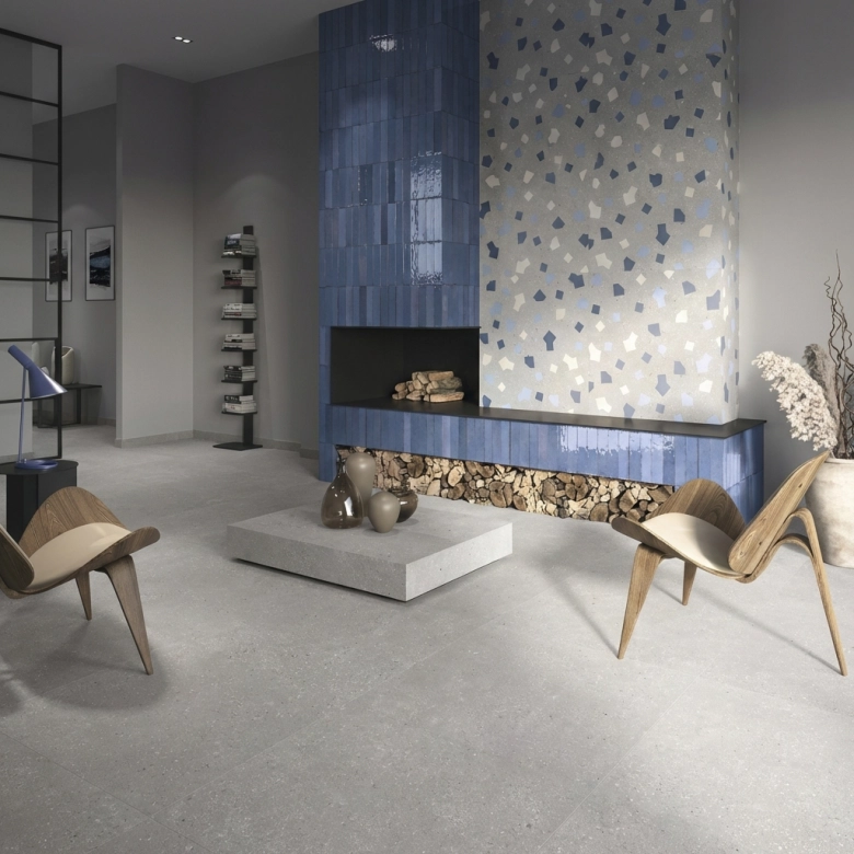 Carrelage effet Terrazzo Venetian décor créatif gris60x120 cm