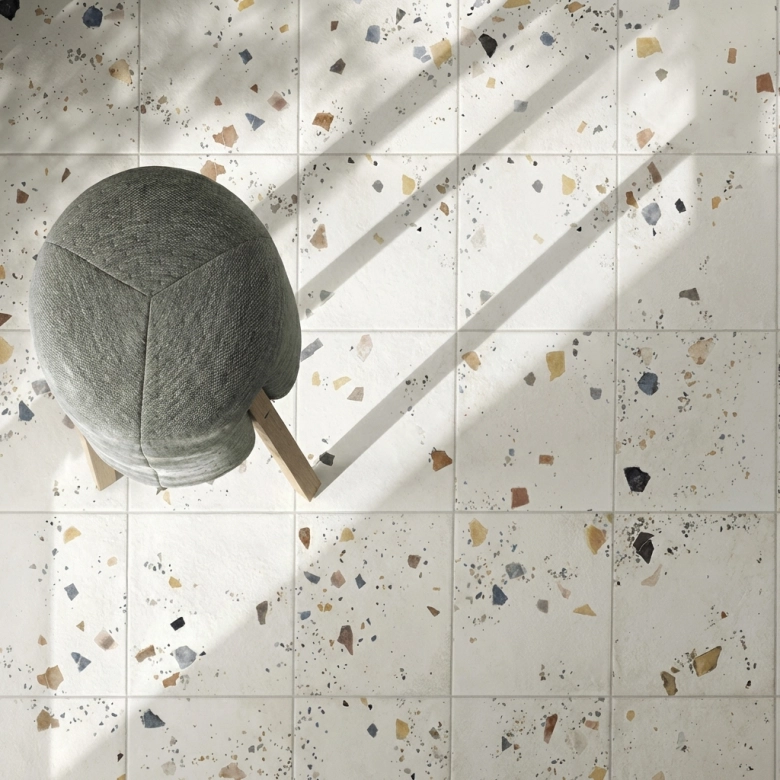 Carrelage sol effet terrazzo Crovato mix 20x20 cm
