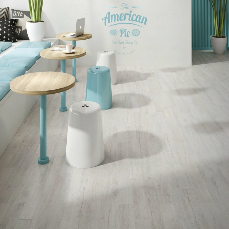  Carrelage sol imitation parquet Séquoia white 30x120 cm - Réflex Boutique