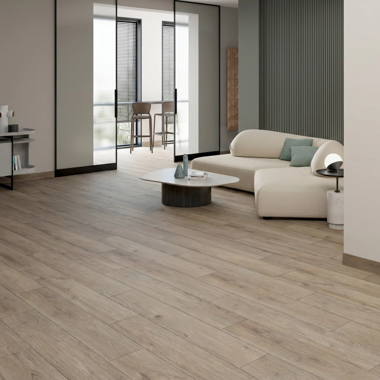 Carrelage sol imitation parquet Kalimantan noisette 20x120 cm