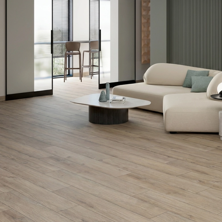 Carrelage sol imitation parquet Kalimantan noisette25x150 cm