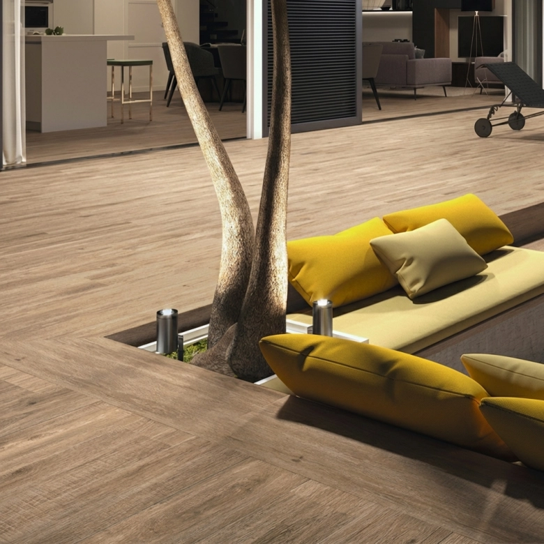 Carrelage sol imitation parquet Ocean Sandalo 20x120 cm