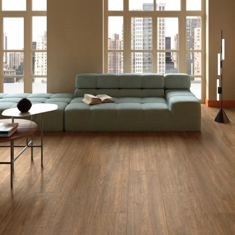 Carrelage sol imitation parquet Panggal Châtaignier 20x120 cm