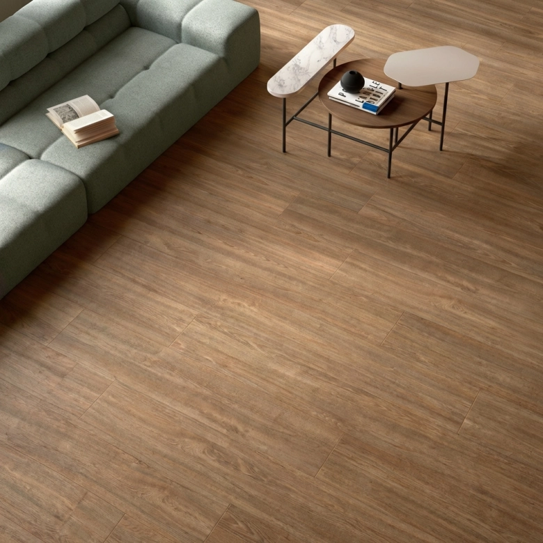 Carrelage sol imitation parquet Panggal Châtaignier 20x120 cm