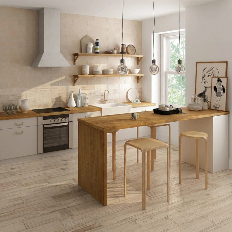 Carrelage sol imitation parquet Malaga miel 15*90 cm