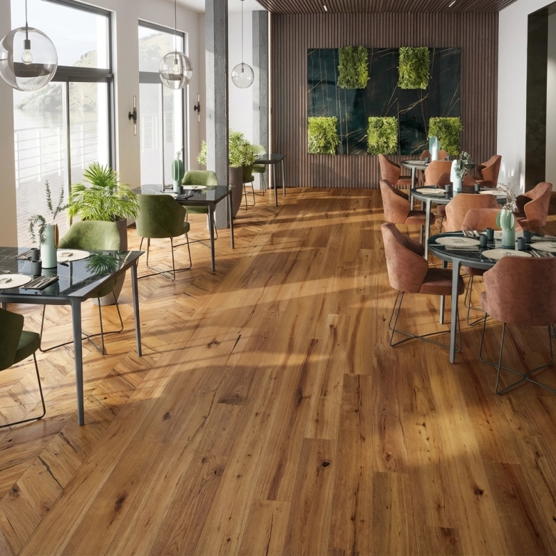 Carrelage sol imitation parquet Copernicia noisette 30x120 cm