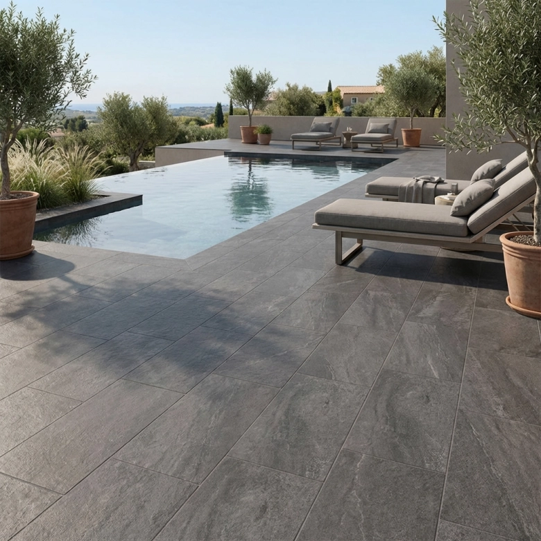 Porphyré anthracite 30*60 R11