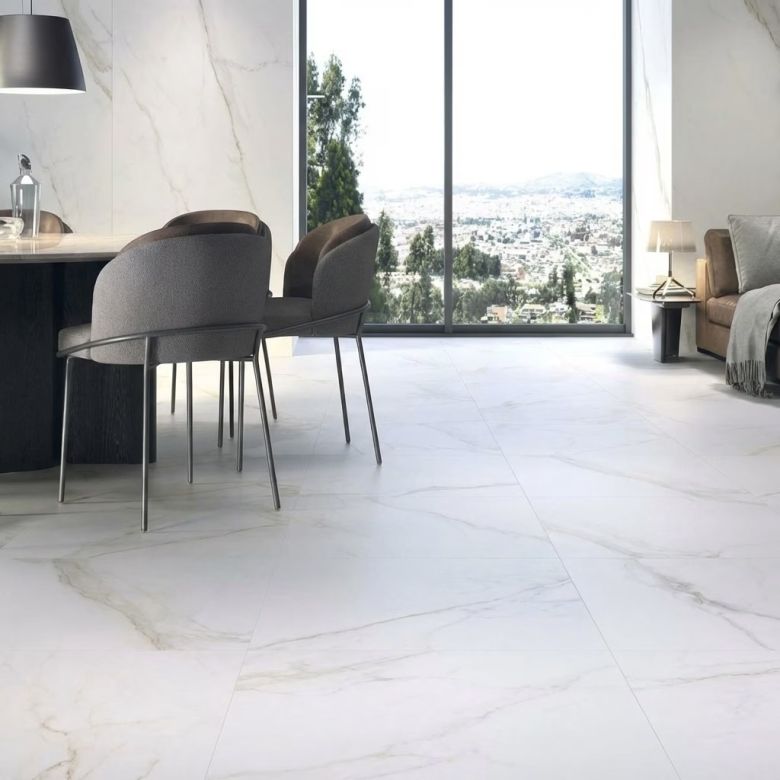 Carrelage sol et mur effet marbre mat Granito gold 60120 cm