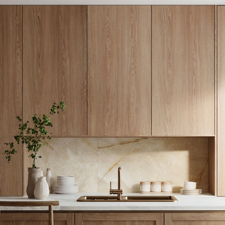 Carrelage sol effet pierre Dubai Or 32x62,5 cm