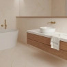 Carrelage sol effet pierre Dubai Crema 32x62,5 cm
