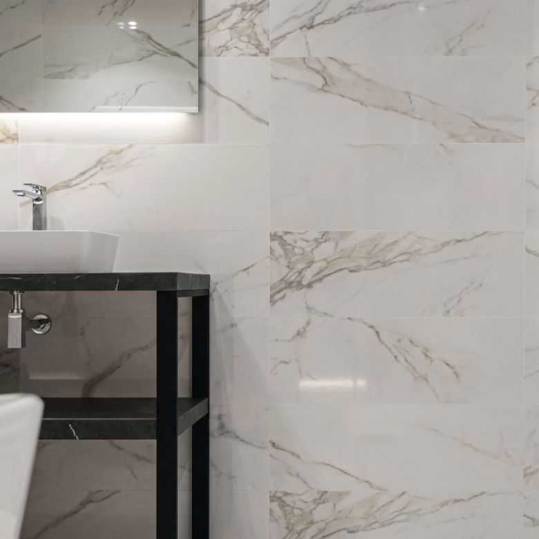 Carrelage sol et mur effet marbre mat Granito gold 120x260 cm