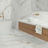 Carrelage sol effet pierre Dubai Gold 45x90 cm
