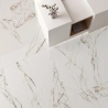 Carrelage sol poli effet marbre Neptune White 120x120 cm