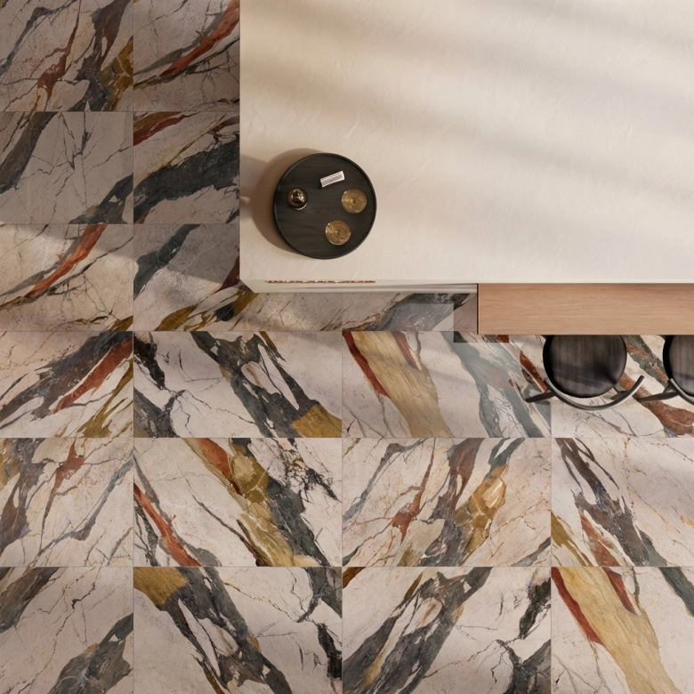 Carrelage sol et mur poli effet marbre Palazzo sicilia 60x120 cm