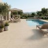 Carrelage sol extérieur moderne Milos beige R11 60x120 cm