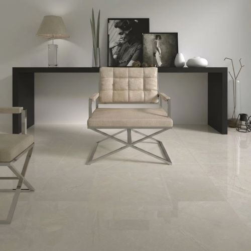 Carrelage sol poli effet marbre Hight marfil 120120 cm