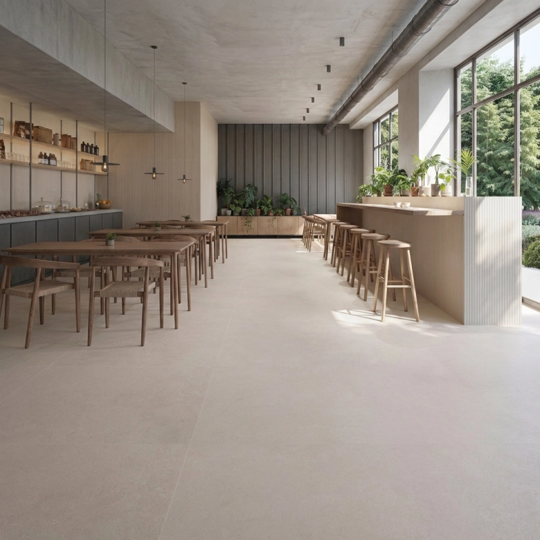 Carrelage sol effet travertin Lycie sable 120x120 cm