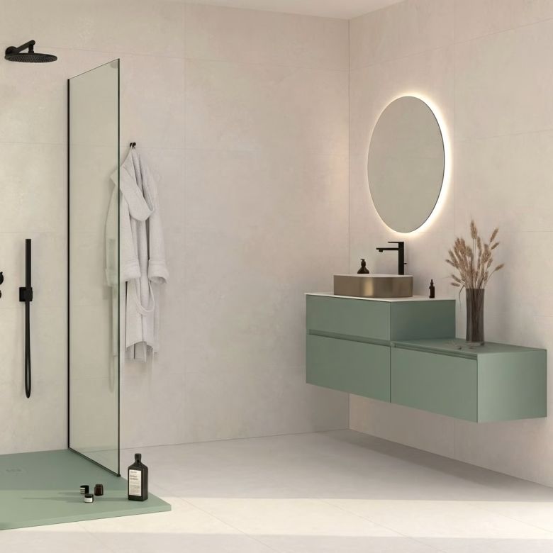 Carrelage sol effet travertinLycie sable 60x120 cm