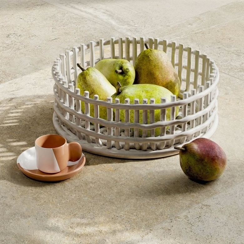 Carrelage sol effet pierre Arezzo beige60x120 cm