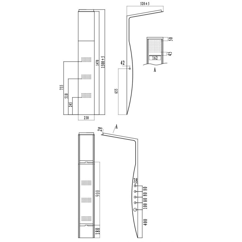 Colonne de Douche hydro Sibauma