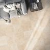 Carrelage sol effet pierre Travertin TravertiNova clair 60x120 cm