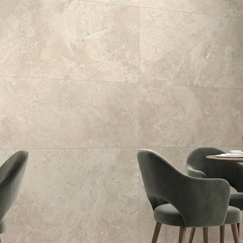 Carrelage sol effet Travertin Romance naturel 60x120 cm