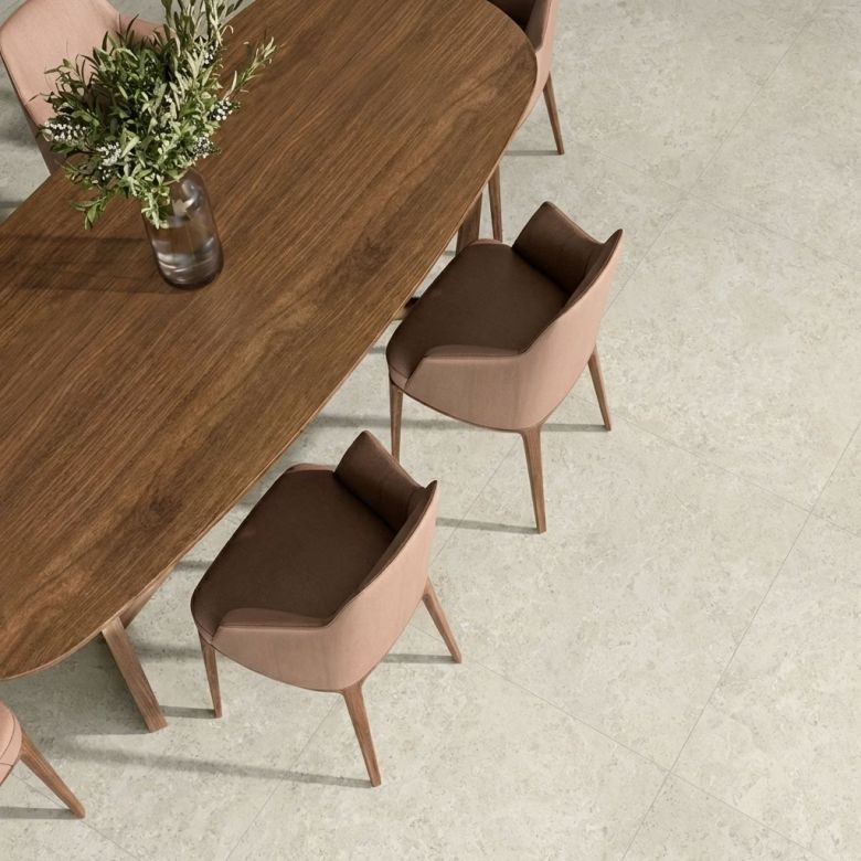 Carrelage sol effet Travertin Sassari naturel 100x100 cm